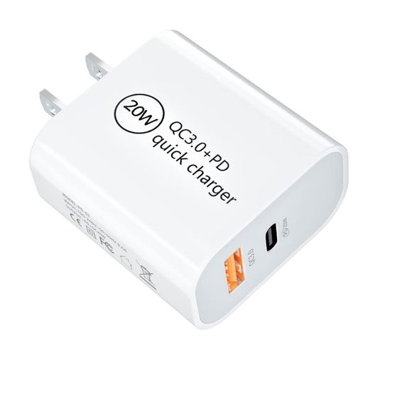 🔥20w Quick Charger Dual Usb-c ✅ and USB. *NO CABLE included* - Picture 2 of 6